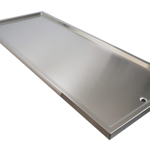 Plateau INOX seul 1 évacuation – pour Table de chirurgie