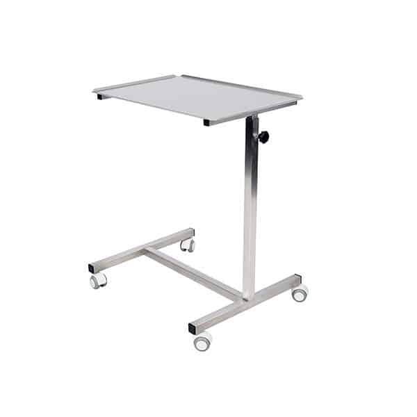 Table Assistant muet plateau inox (600×400) (table mayo)