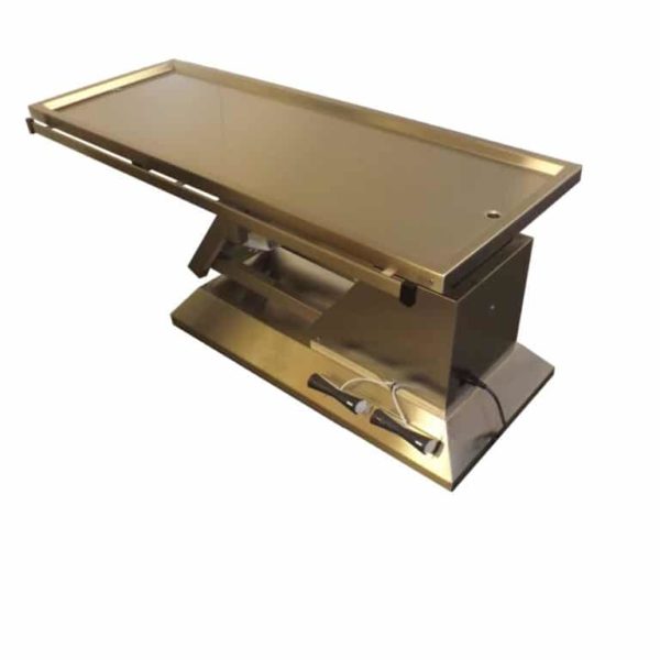 Surgery table with radiology table top one evacuation