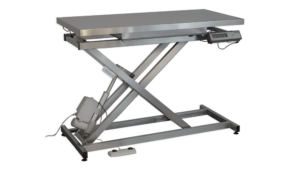 Table consultation électrique plateau plat INOX avec pesée