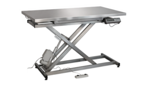 Table consultation électrique plateau plat INOX avec pesée