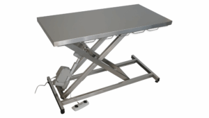 VETINOX Table consultation électrique plateau plat INOX