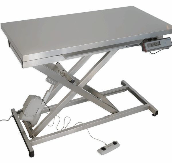 Table de consultation électrique avec pesée intégrée