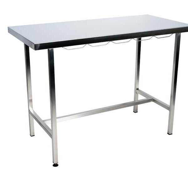 Consultation table with stainless steel flat top
