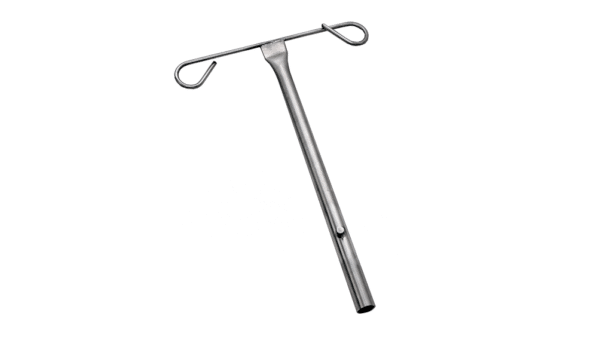 Porte sérum double pour cage (fixation sur cadre) - H 300 mm