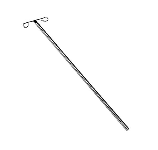 Porte sérum double pour table de chirurgie vétérinaire