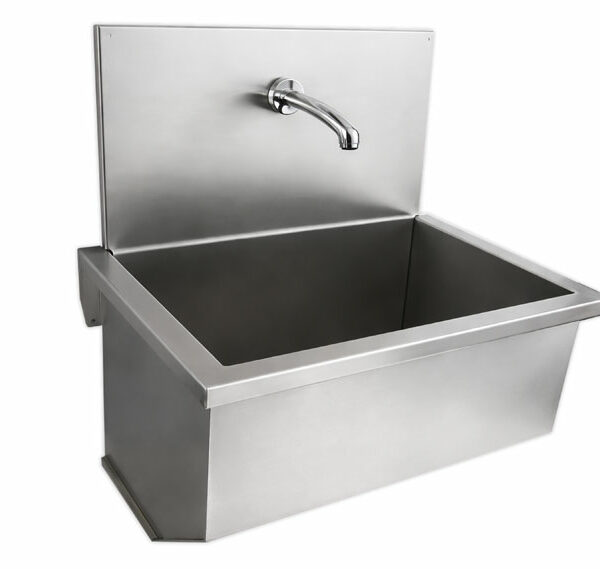 Hand wash with spout