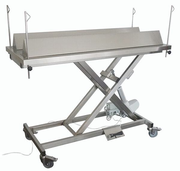 Electric surgery table for calves and sheep