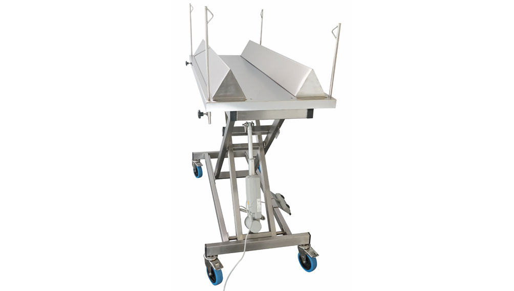 TA50000_Table_chirurgie_electrique_plateau_plat_inox_pour_veaux