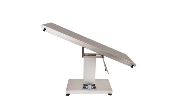 Surgery table with stainless steel flat top 1400x530 central electric column (Trendelenburg - manual Trendelenburg)