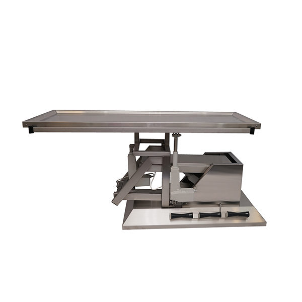 Table chirurgie avec inclinaison 3e sens et plateau une évacuation