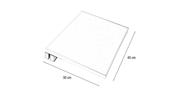 Tablette rallonge de table sur barre de contention
