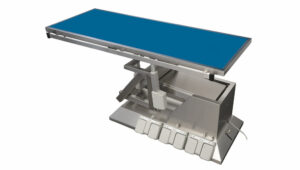 Table_chirurgie_plateau_chauffant_radiologie_plat_4roues