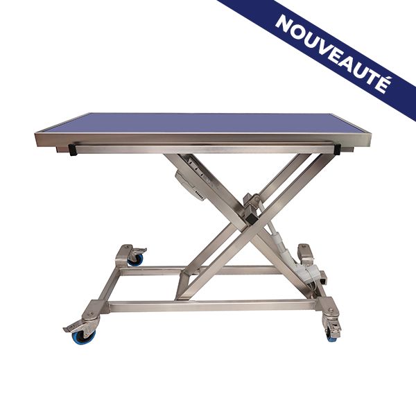 Table de consultation brancard ELITE avec plateau de radiologie et bouton pressoir