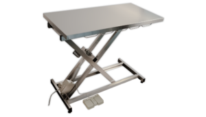 Table consultation électrique ELITE plateau plat INOX