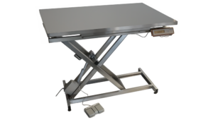 VETINOX_TA400100 Table consultation électrique ELITE plateau plat INOX avec pesée