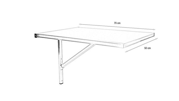 Table consultation plateau inox chat rabattable