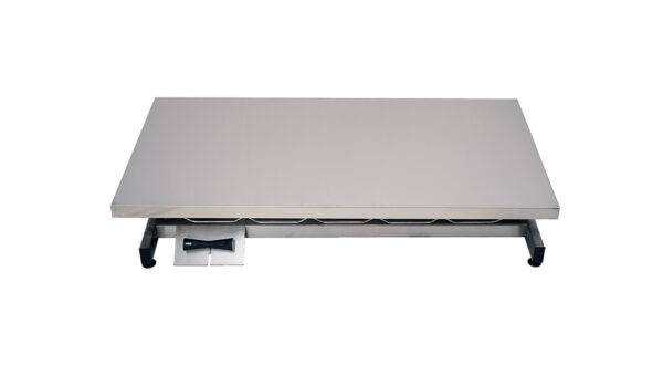 Table consultation électrique ELITE plateau plat INOX