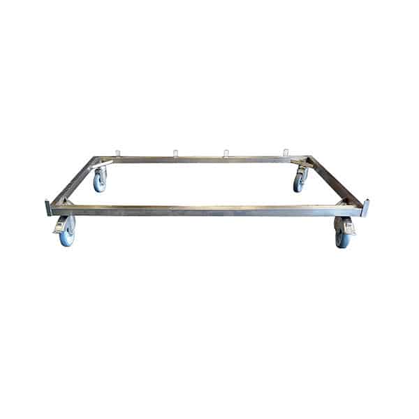 Châssis Inox 4 roulettes (2 à freins) pour Cage POLYVET CP800000