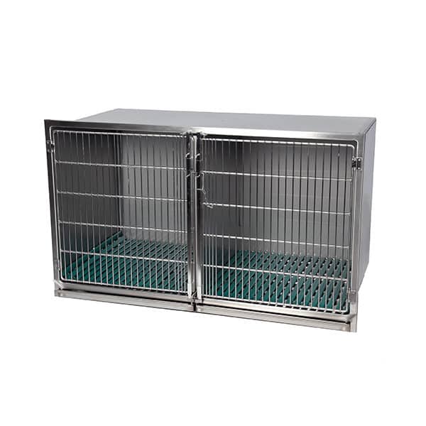 Stainless steel cage – Format C – with stainless steel grid door