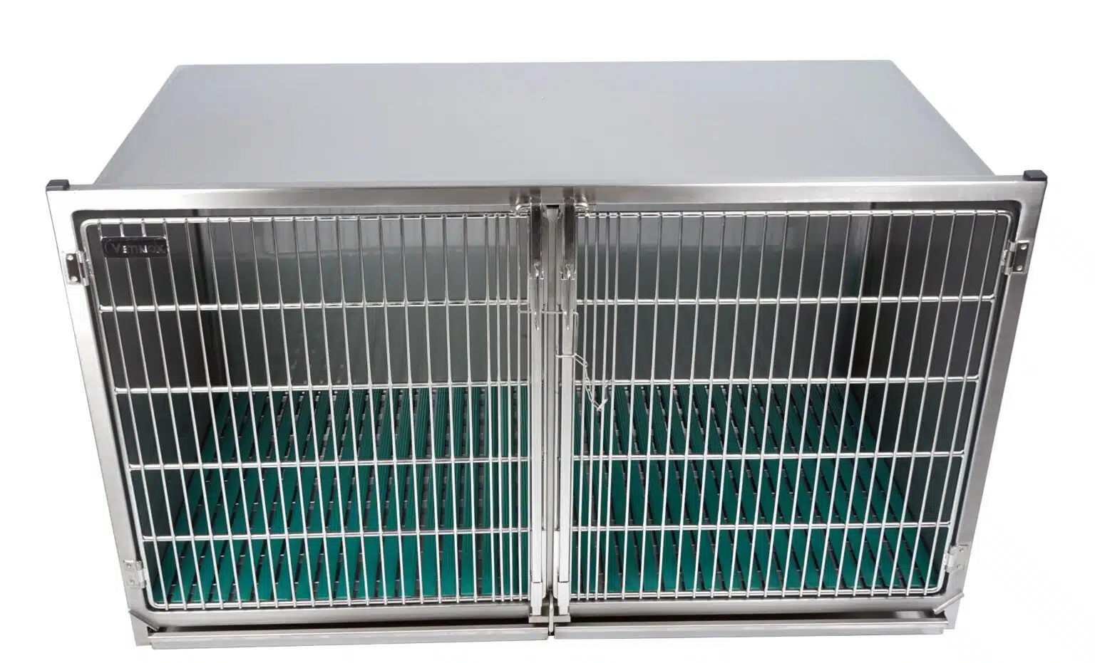 Cage Inox Cage vétérinaire en acier inoxydable format C porte grille - Vetinox