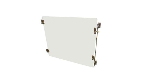 Porte verre 392×392 H/L pour cage A inox