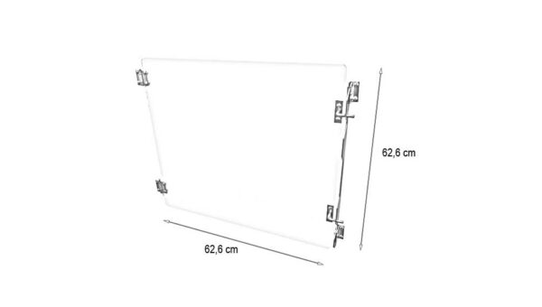 Porte verre pour cage B inox