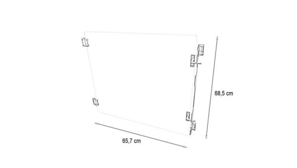 Porte verre pour cage C inox