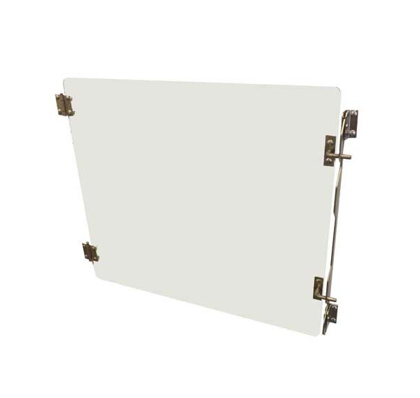 Porte verre 435×431 mm H/L, pour cage D inox