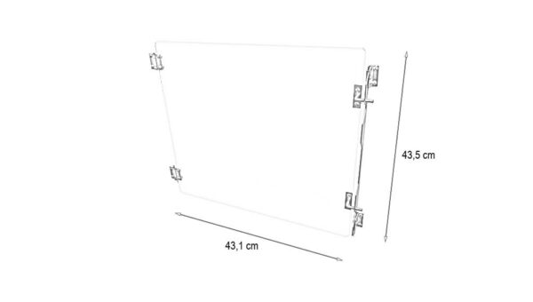 Porte verre pour cage D inox