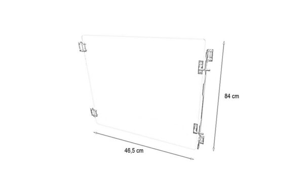 Porte verre pour cage E inox
