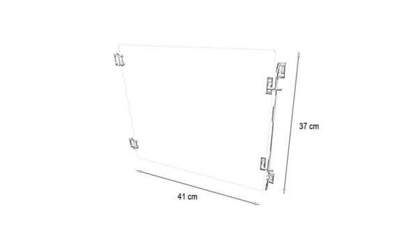 Porte verre pour cage A polyester