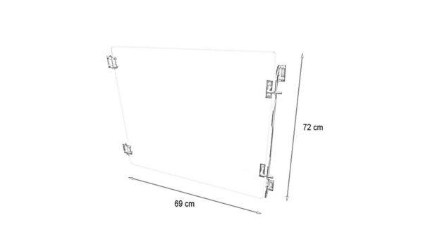 Porte verre pour cage C polyester