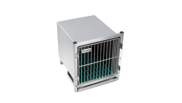 VETINOX - Cage en acier inoxydable – Format A – avec porte grille inox