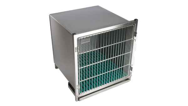 VETINOX - Cage en acier inoxydable – Format B – avec porte grille inox