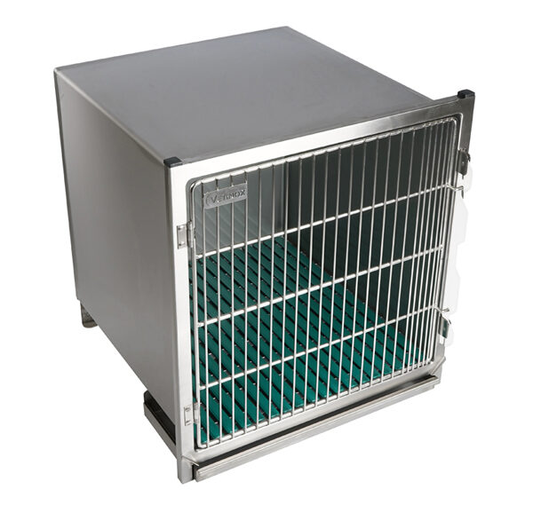 Cage en acier inoxydable – Format B – avec porte grille inox