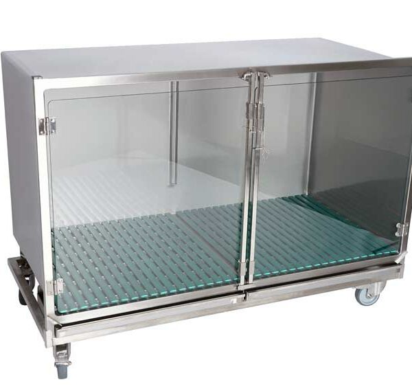 Stainless steel cage – Format C – with glass door