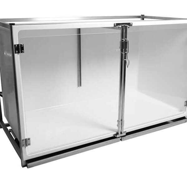 Polyester cage – Format C – with glass door