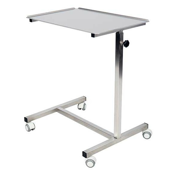 Table Assistant muet plateau inox (table mayo)