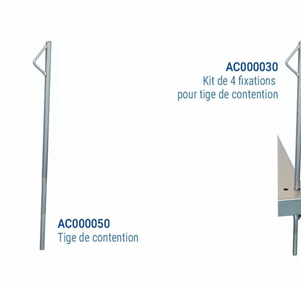 Kit de 4 fixations pour tiges de contention – Table de chirurgie TA500