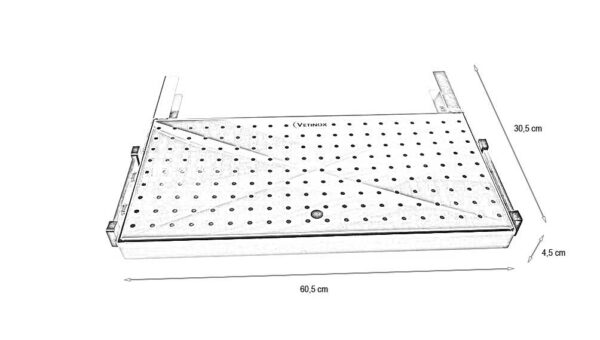 Plateau Dentisterie droit pour table de consultation
