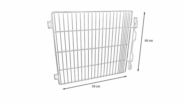 Porte Grille Inox 660x590 H/L, pour cage B Polyester