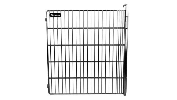 Porte Grille Inox coté Gauche pour cage C Polyester (avec barre de fermeture)