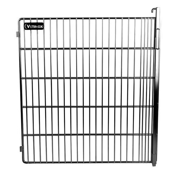 Porte Grille Inox coté Gauche pour cage C Polyester (avec barre de fermeture)