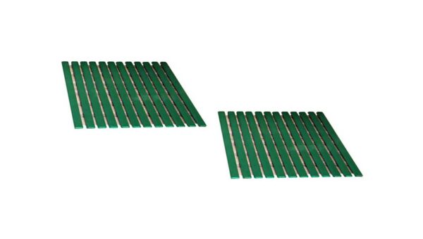 Caillebotis pour cage E inox - 460x670 (lot 2 pièces)
