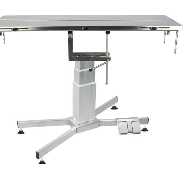 Table chirurgie plateau en V, colonne centrale électrique (Proclive – déclive manuelle)