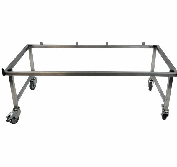Châssis CONFORT Inox 4 roulettes pour cage B Inox
