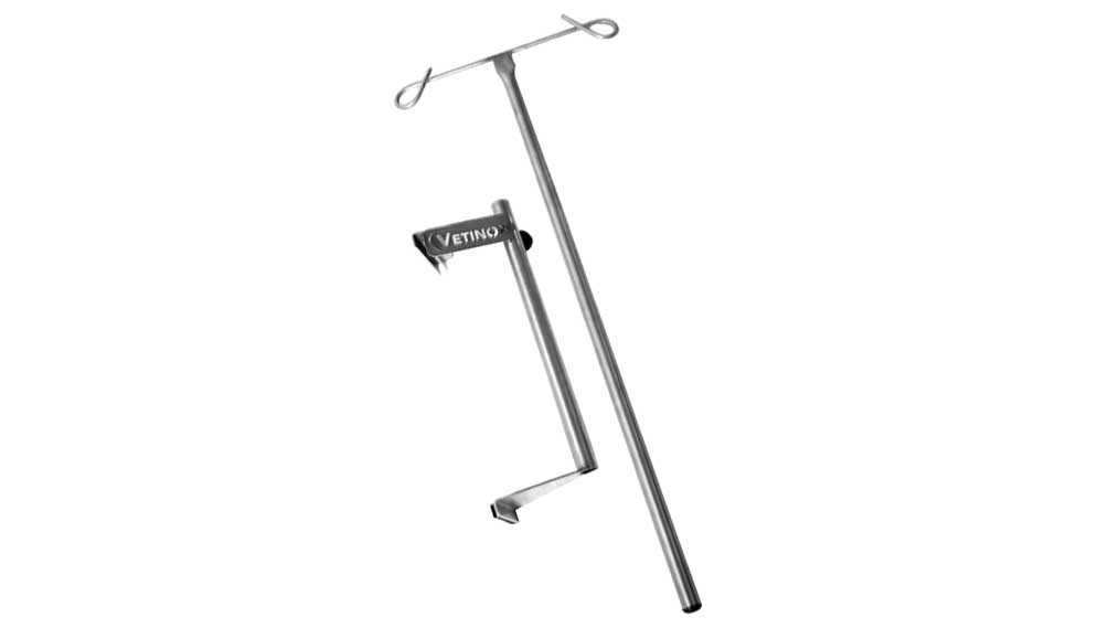 Support pour porte sérum et/ou pompe perfusion + Porte sérum EQ200009 pour cage porte en verre