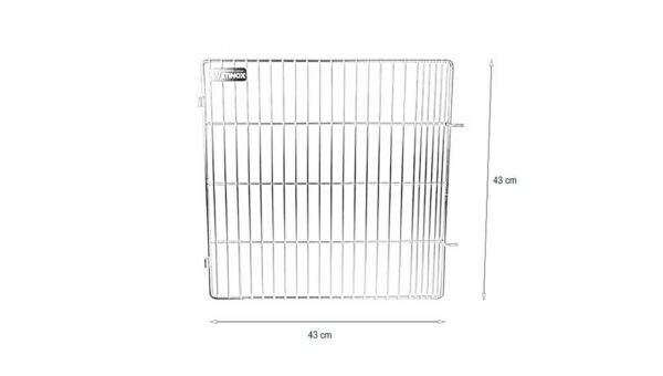 Porte Grille Inox pour cage D Inox