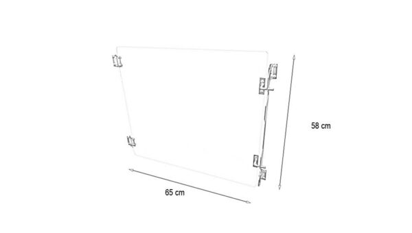 Porte verre pour cage POLYVET > 24h